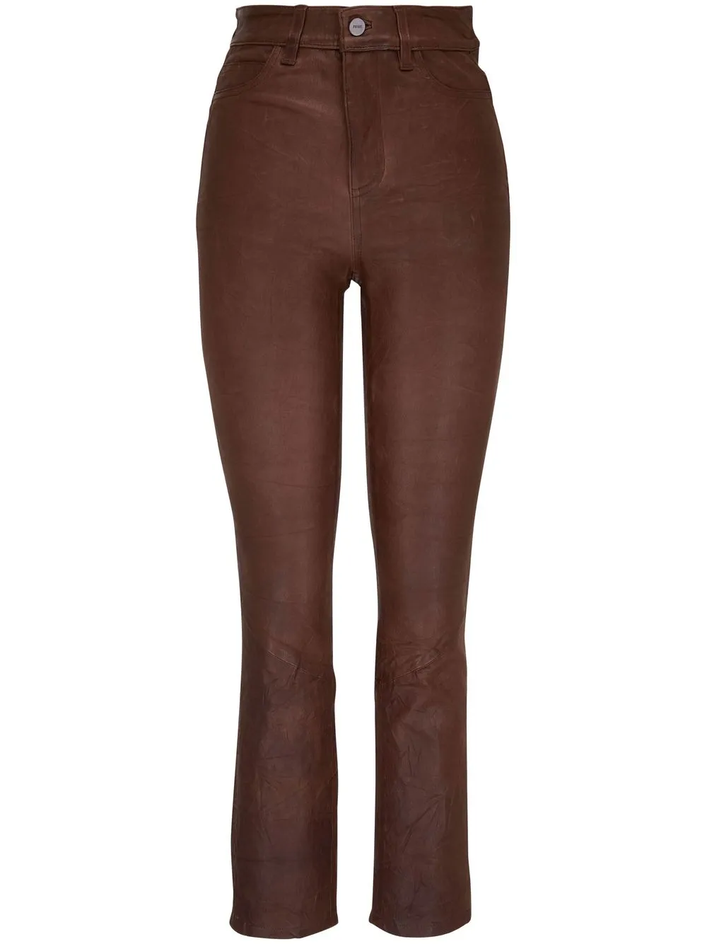 

PAIGE high-waisted cropped jeans - Brown