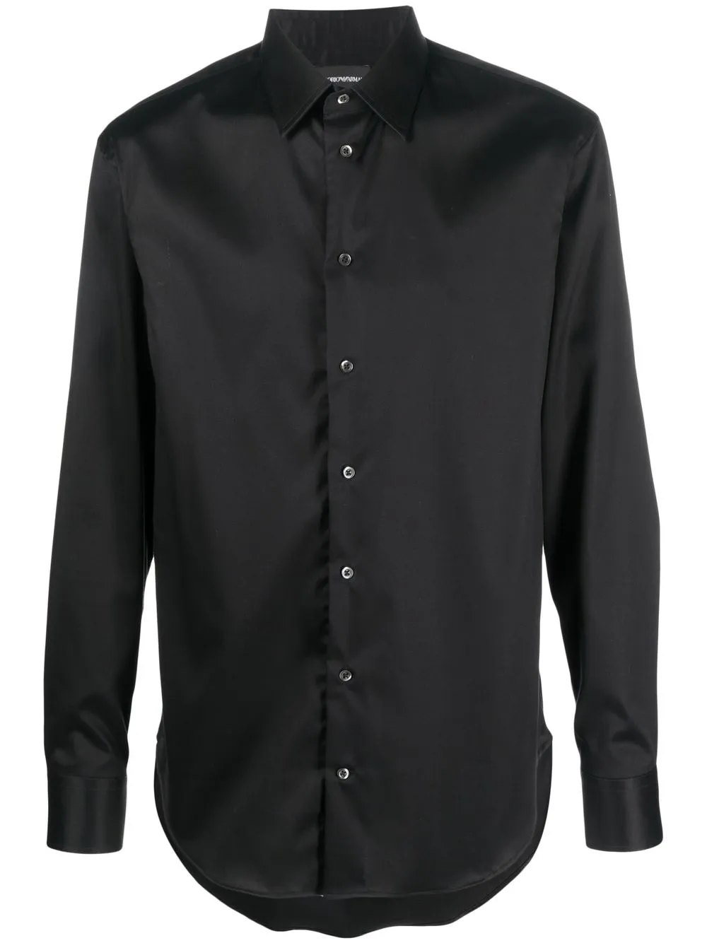 

Emporio Armani classic-collar stretch-cotton shirt - Black