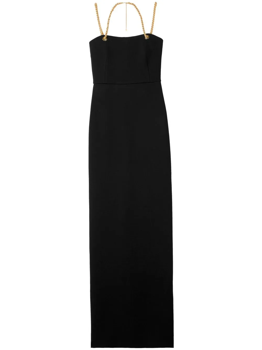 

St. John chain strap evening gown - Black