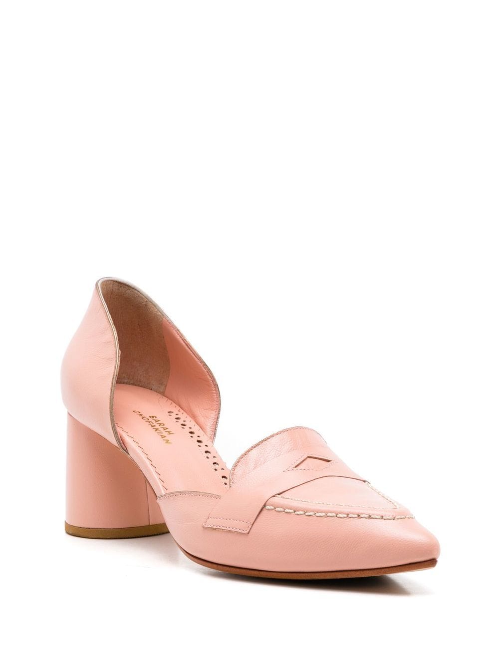 Sarah Chofakian Pumps met puntige neus - Roze