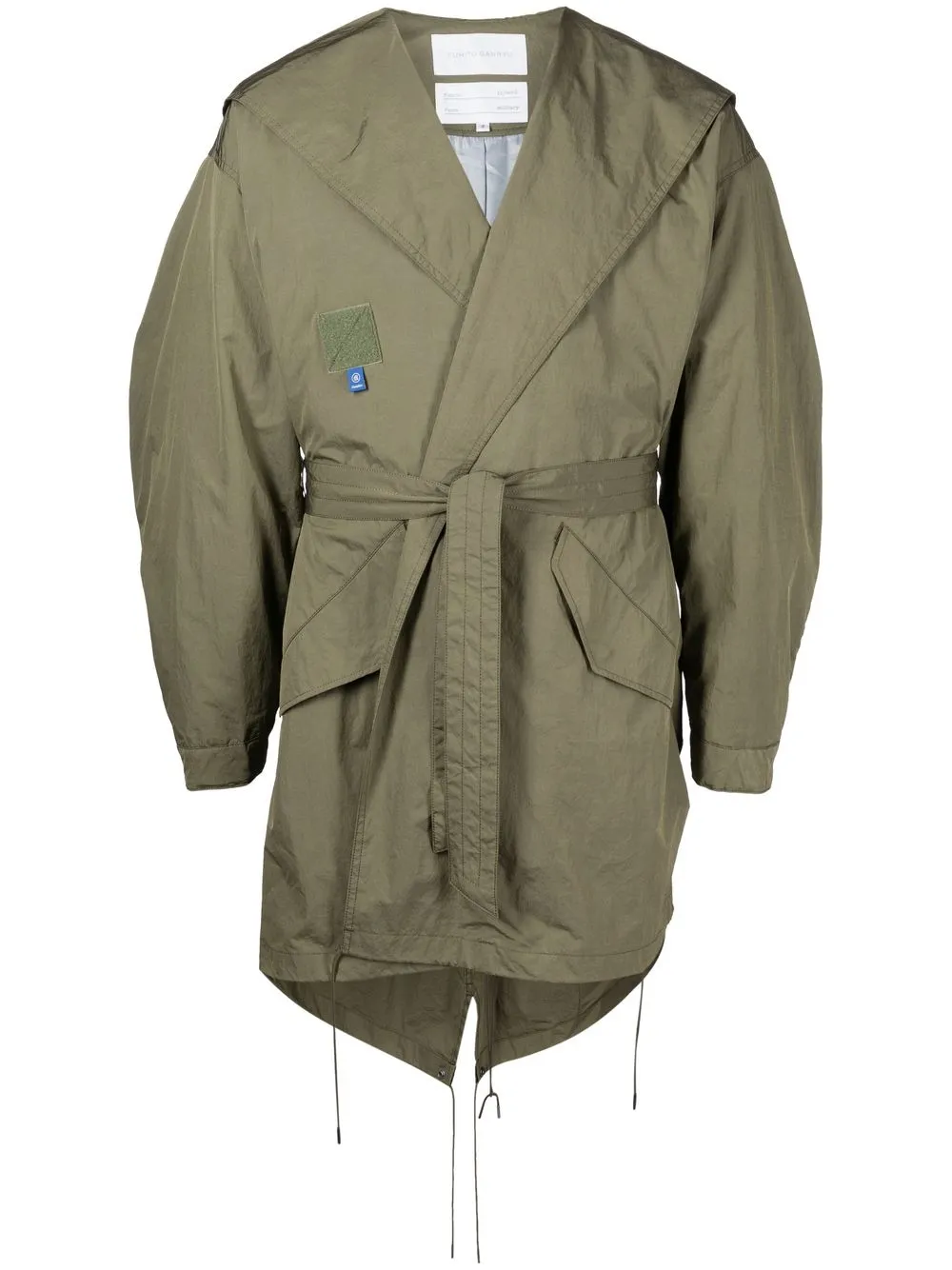 

Fumito Ganryu belted lightweight jacket - Green