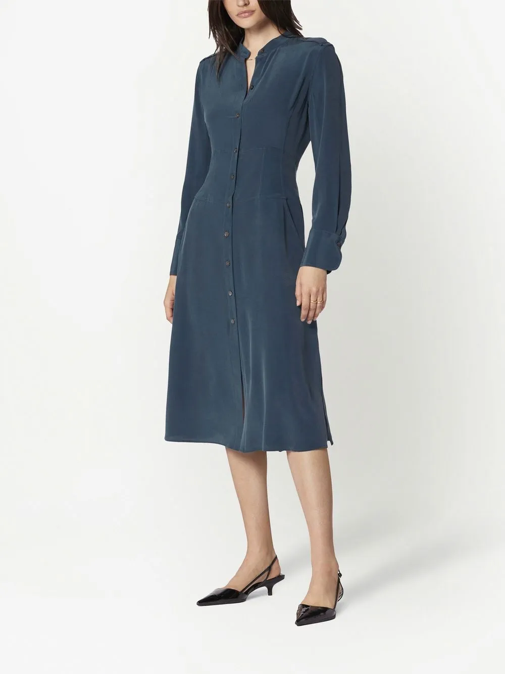 Equipment Silk Shirt Dress Farfetch