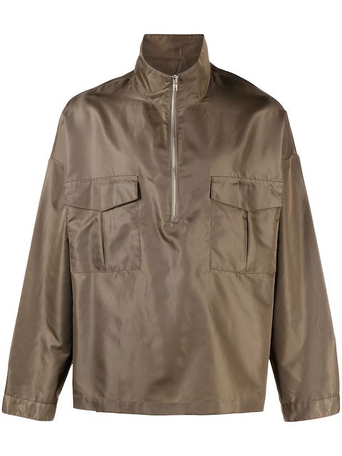 The Frankie Shop sheen finish pullover jacket 