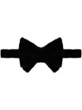 TOM FORD velvet plain bow tie - Black