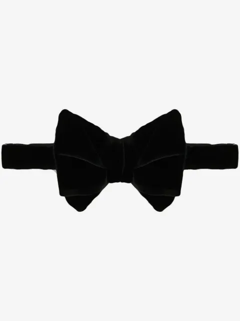 TOM FORD velvet plain bow tie 