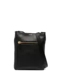 TOM FORD grained-texture logo messenger bag - Black