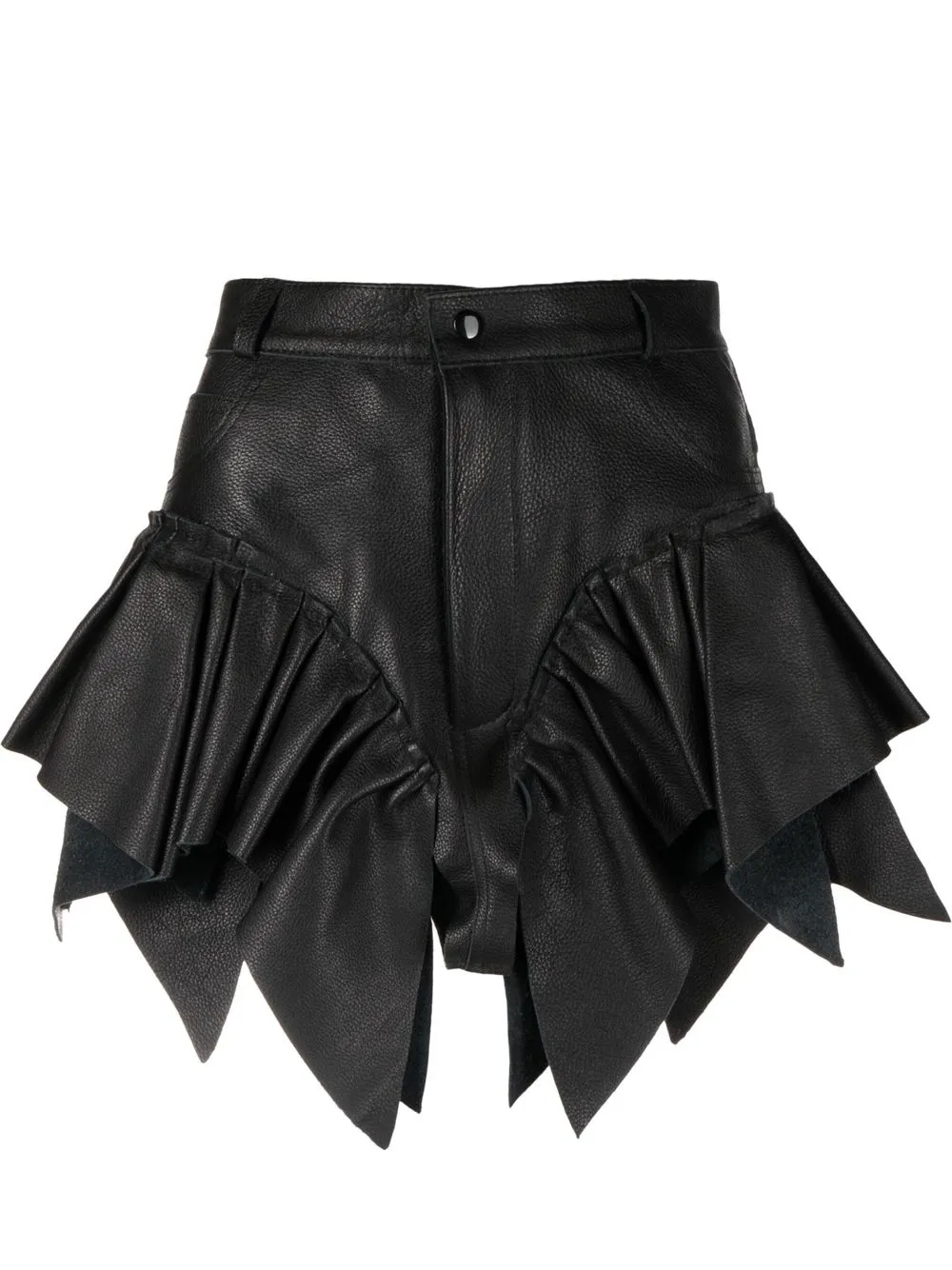 

Natasha Zinko shorts con volantes - Negro