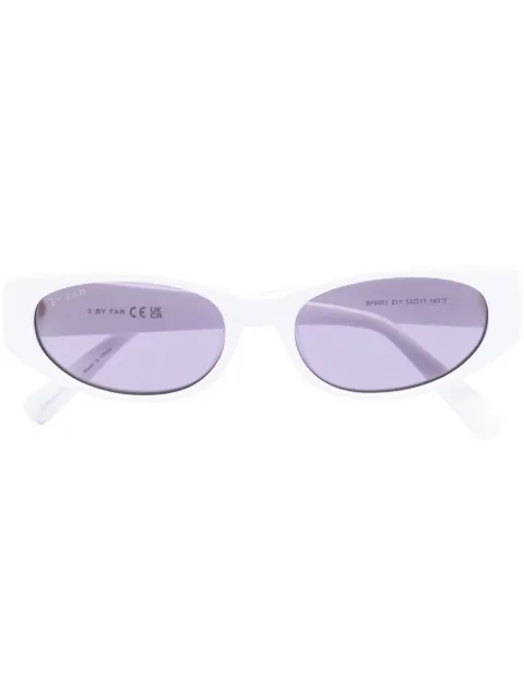 BY FAR Rodeo rectangular-frame sunglasses
