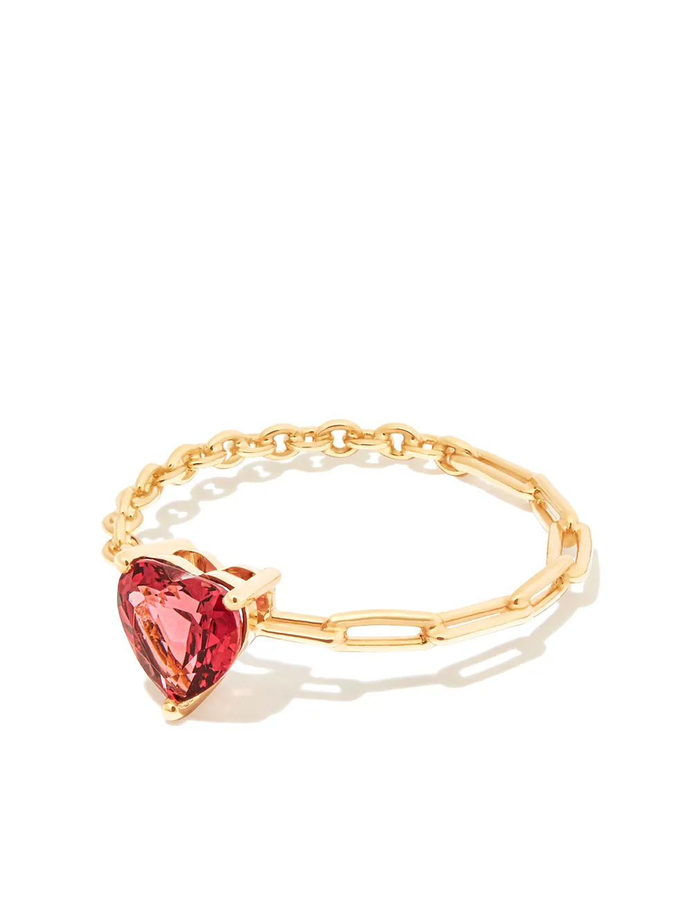 

Yvonne Léon 18kt yellow gold rhodolite heart ring