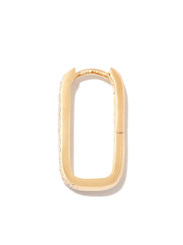 Jacquie Aiche 14kt Yellow Gold Mini Rectangle Diamond