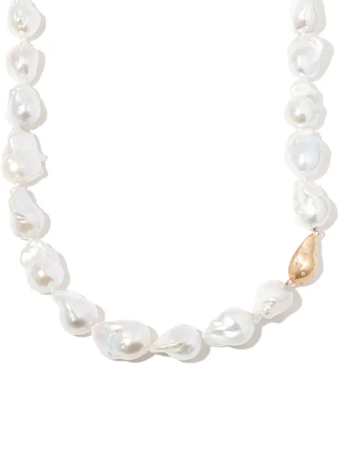 Mateo 14kt yellow gold pearl necklace