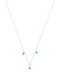 Mateo 14kt yellow gold turquoise necklace