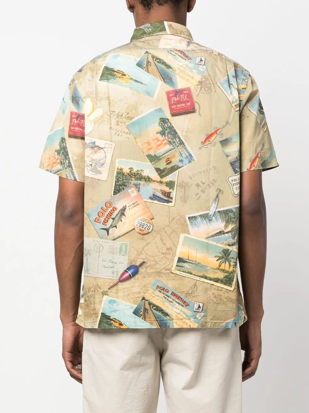 Polo Ralph Lauren postcard-print short-sleeve Shirt - Farfetch