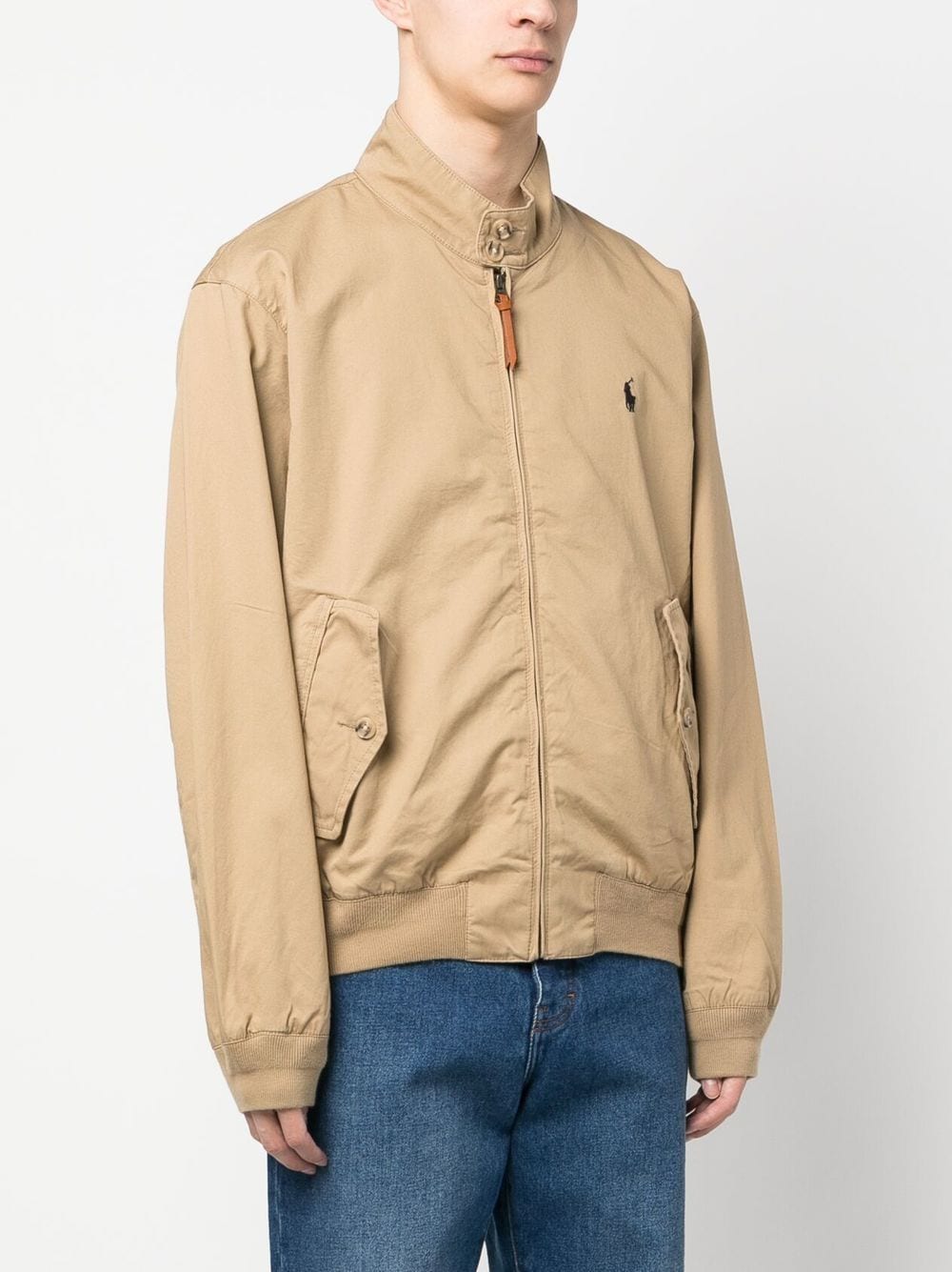 Shop Polo Ralph Lauren Polo Pony Windbreaker In Neutrals