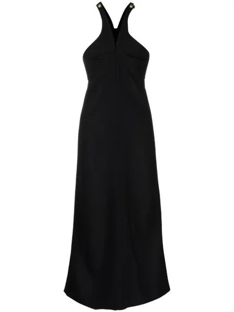 Rosetta Getty vestido midi con cuello cruzado