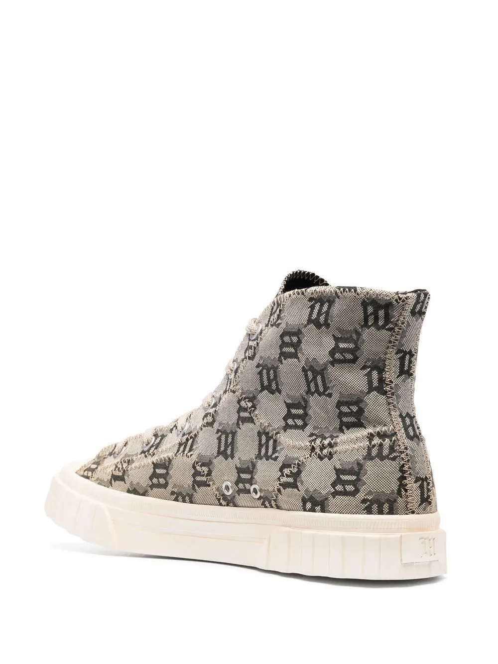  Misbhv Monogram High-top Sneakers - Neutrals 