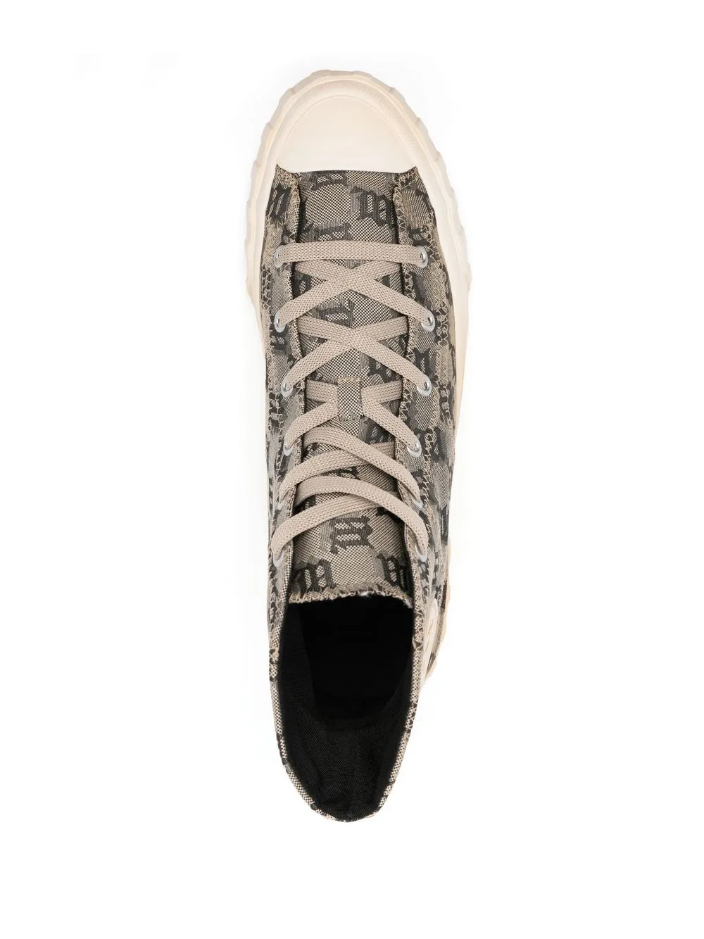 monogram high-top sneakers