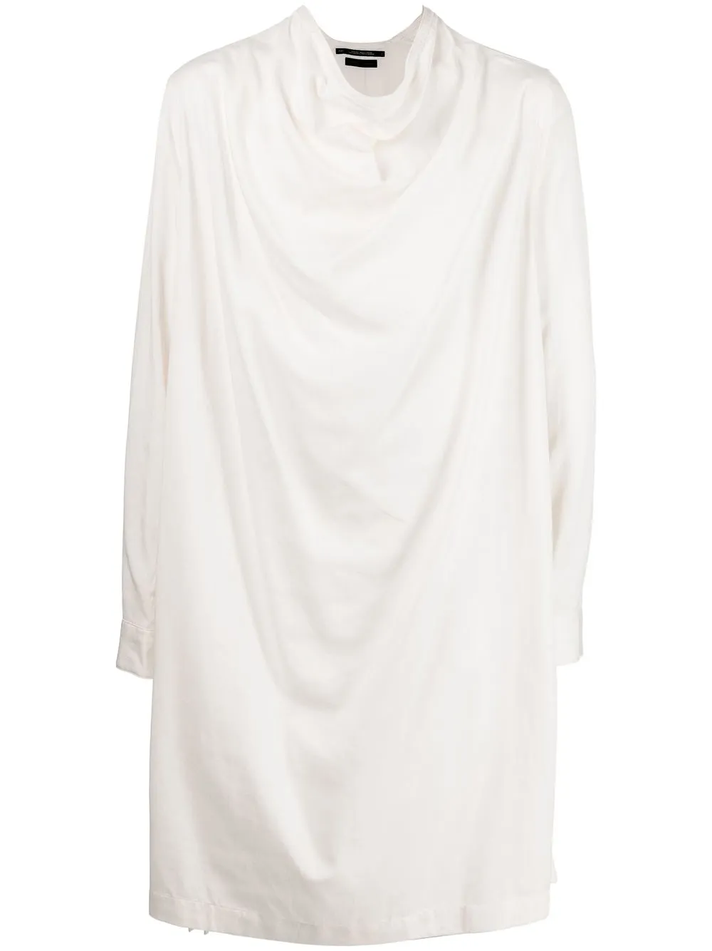 

Julius cowl-neck longline shirt - White