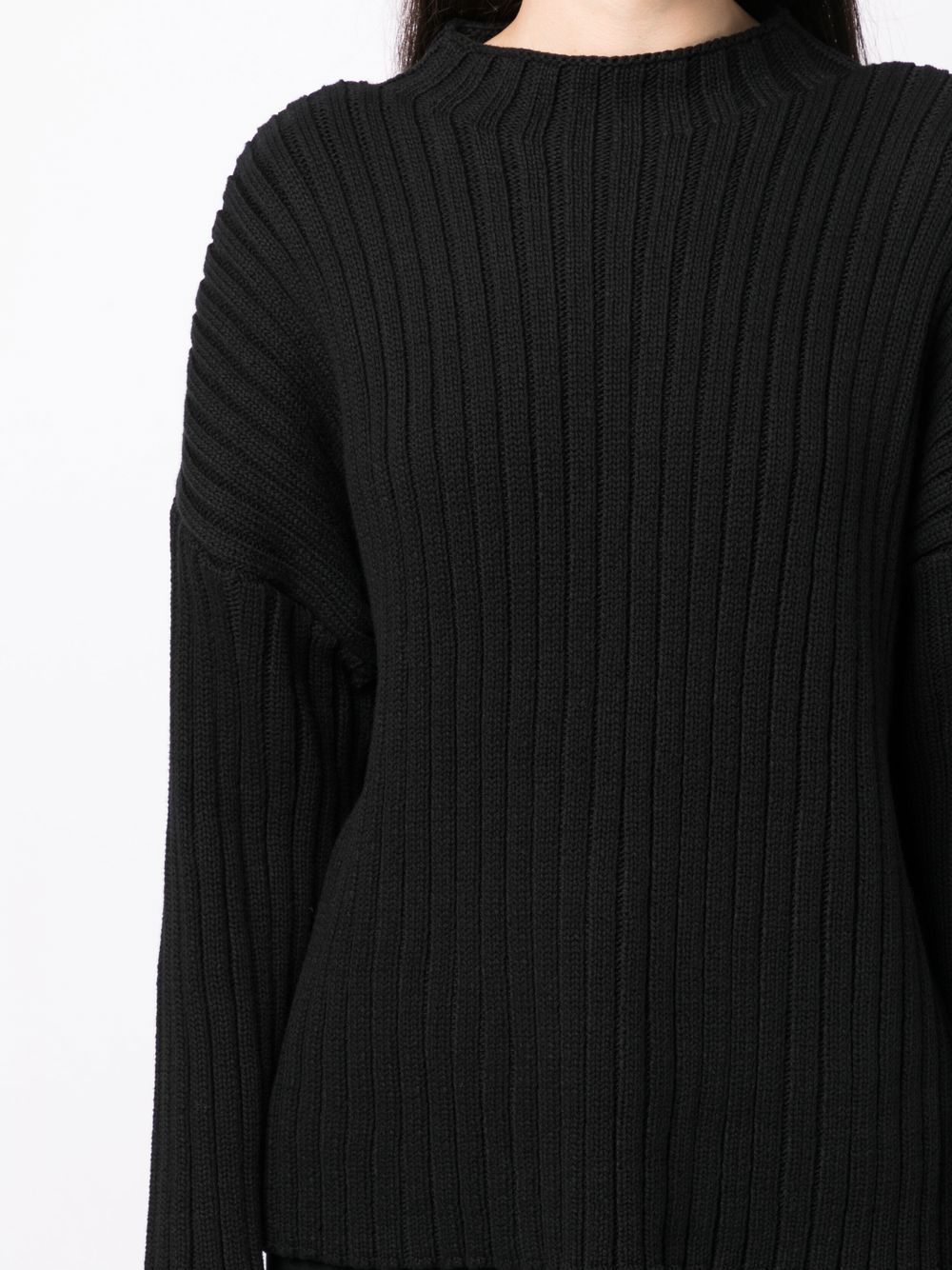 St. Agni Ribbed-knit Crew-neck Sweater In Black | ModeSens