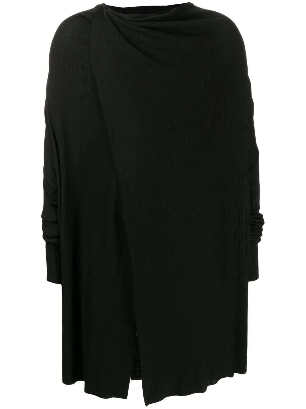 

Julius draped jersey top - Black