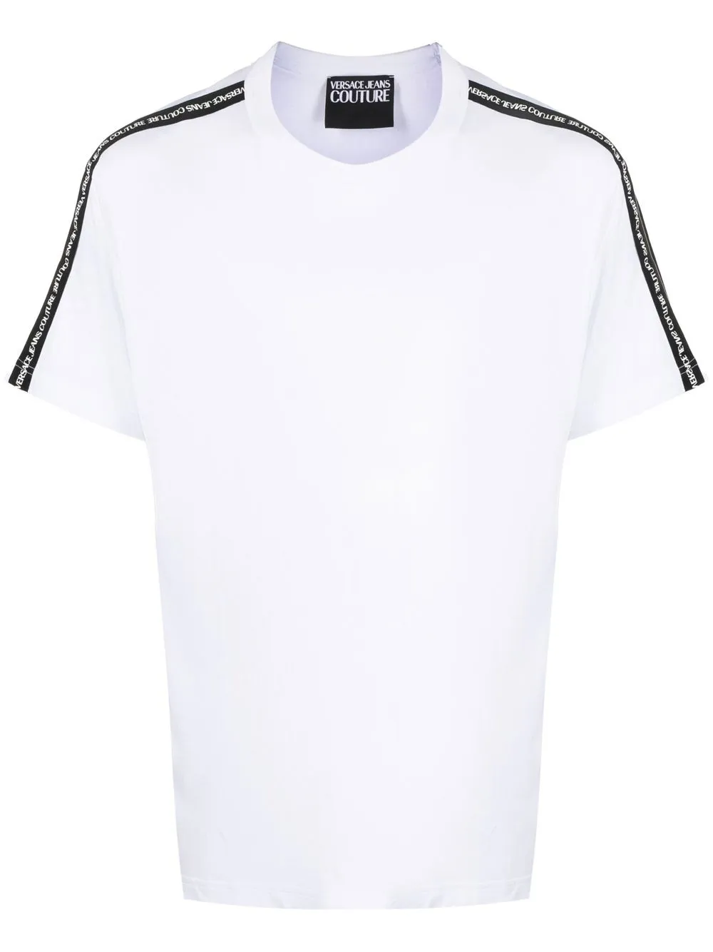 

Versace Jeans Couture playera con franja del logo - Blanco