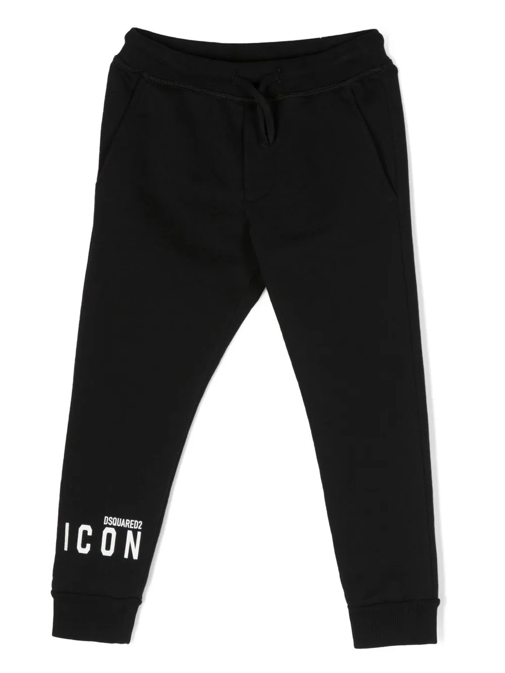 

Dsquared2 Kids pants con logo estampado - Negro