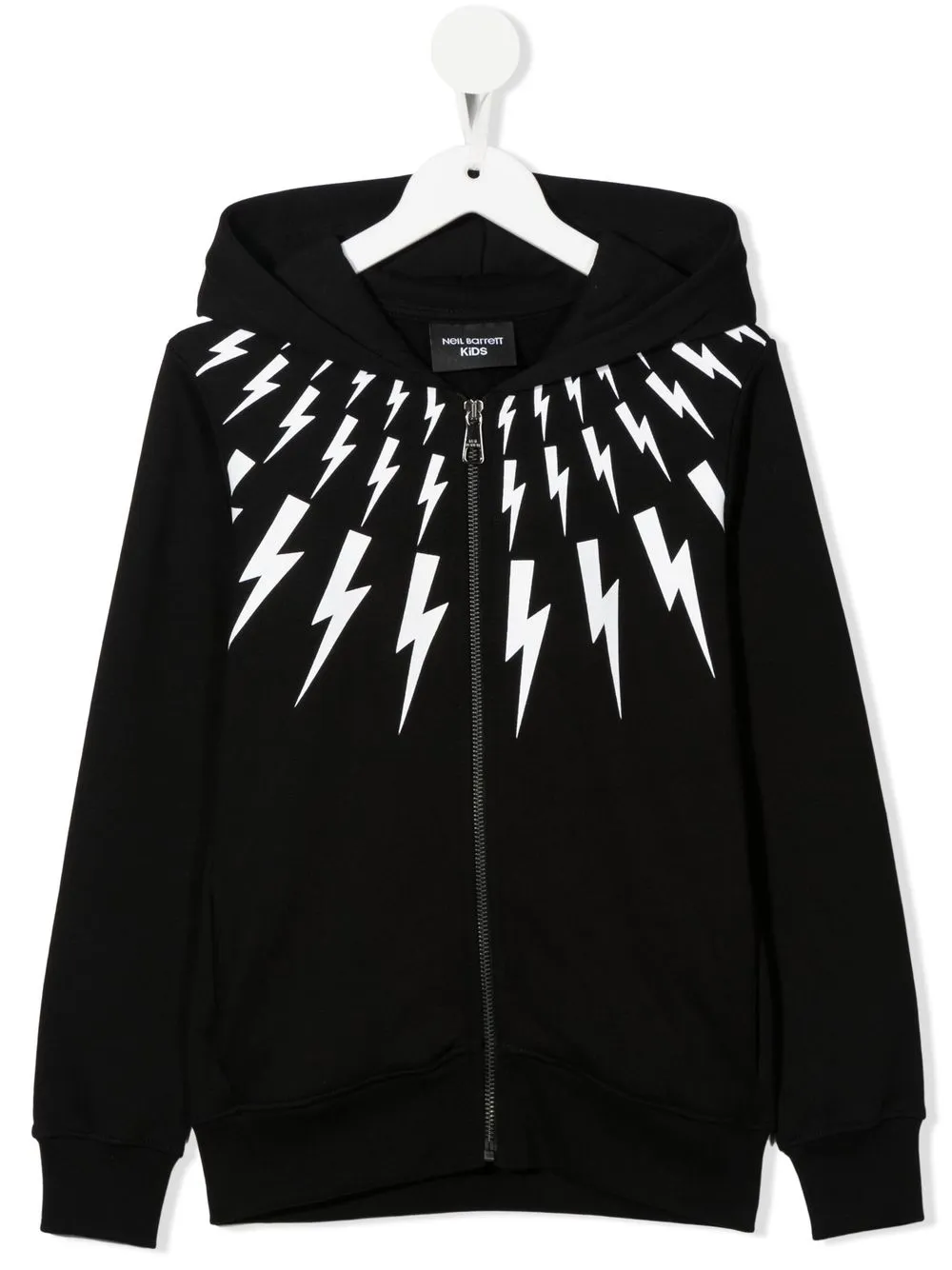 

Neil Barrett Kids hoodie con rayos estampados - Negro