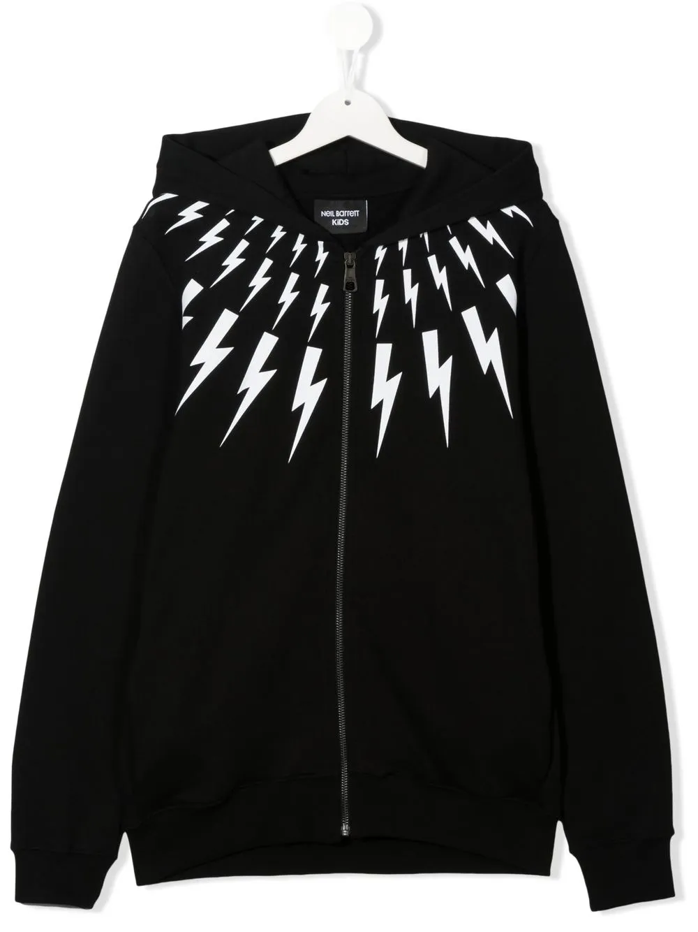 

Neil Barrett Kids hoodie con rayos estampados - Negro