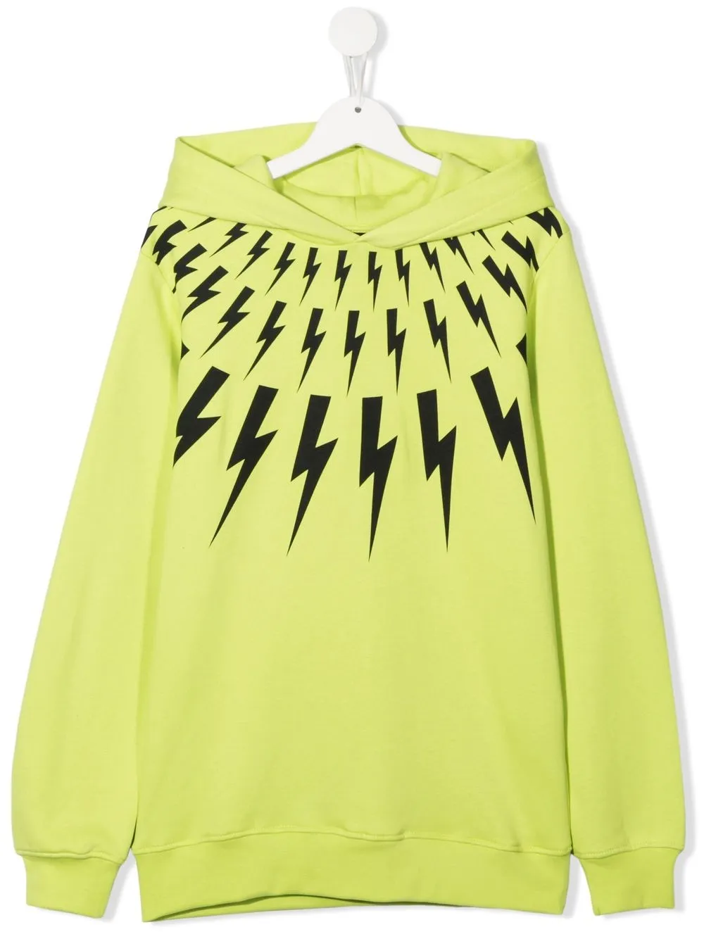 

Neil Barrett Kids hoodie con rayos estampados - Verde