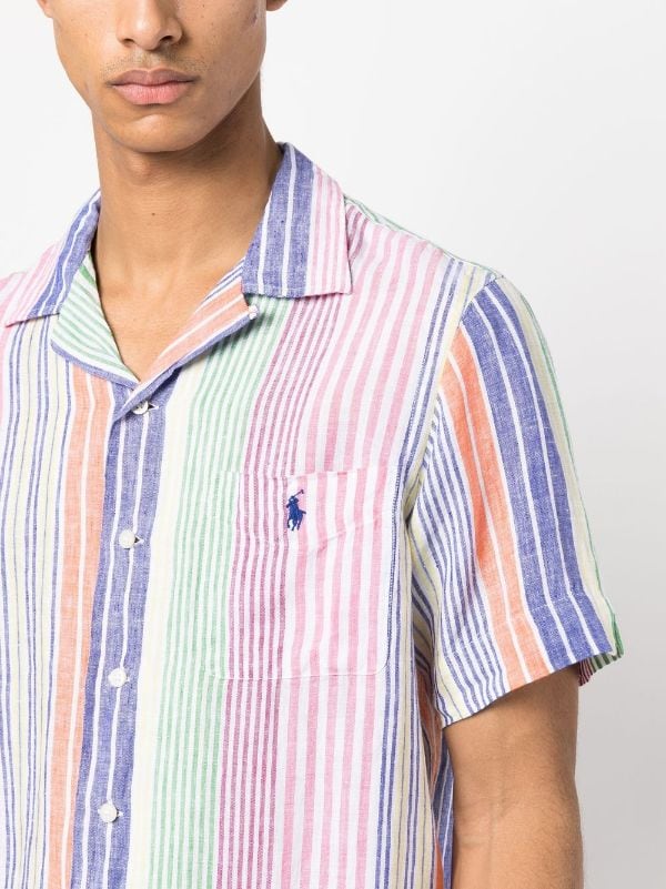 Polo Ralph Lauren Striped short-sleeve Linen Shirt - Farfetch
