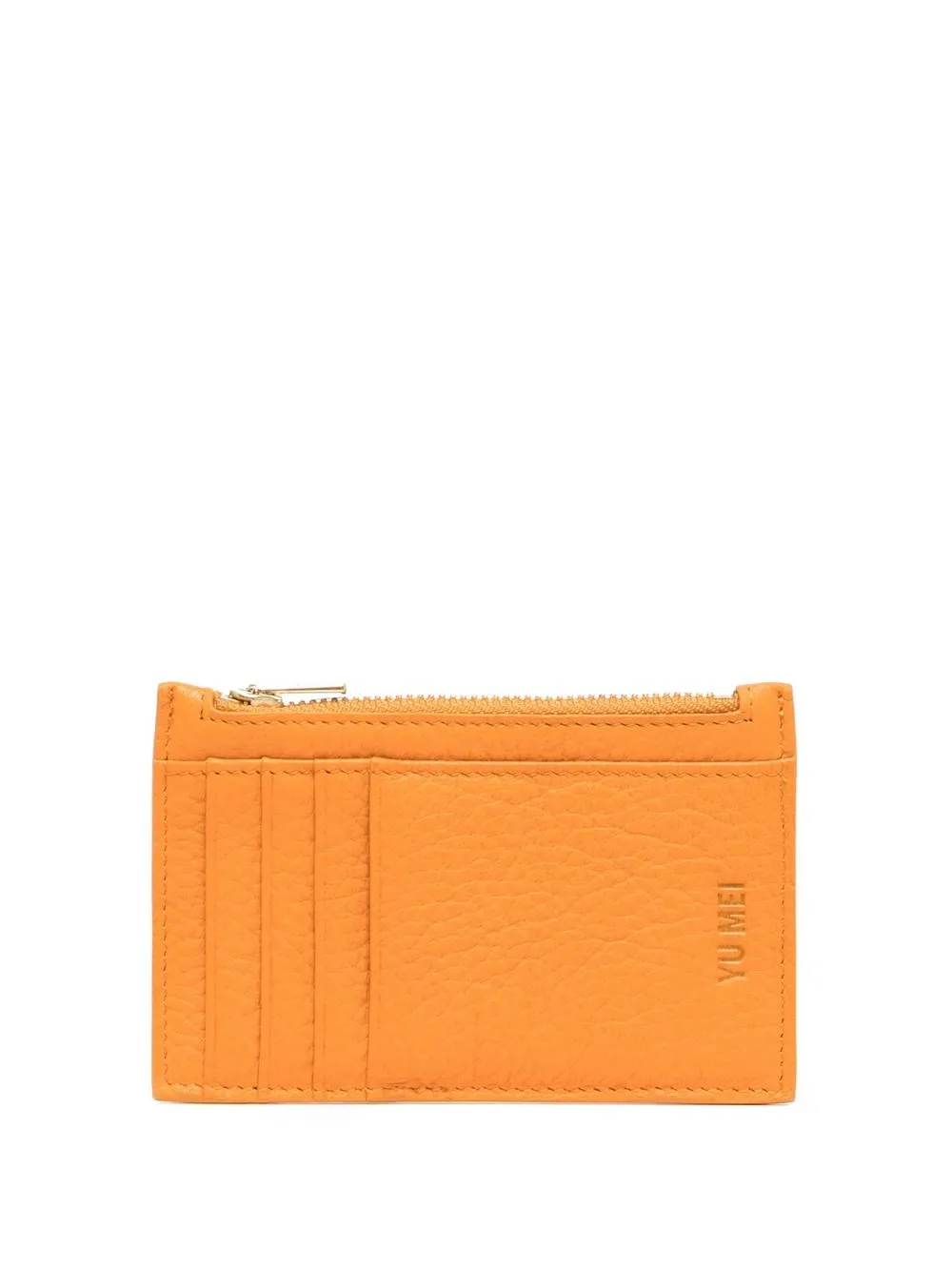 

Yu Mei logo-embossed portrait wallet - Orange