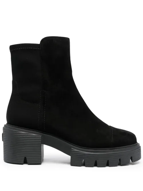Bottes en daim à semelle épaisse 60 mm - Stuart Weitzman - Modalova
