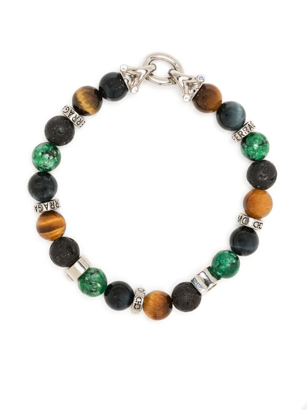 

Ferragamo multi-stone beaded bracelet - Black