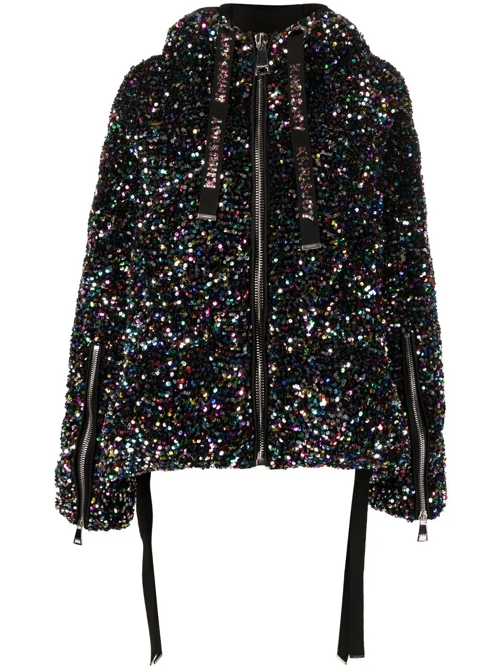 

Khrisjoy Iconic sequinned puffer jacket - Black