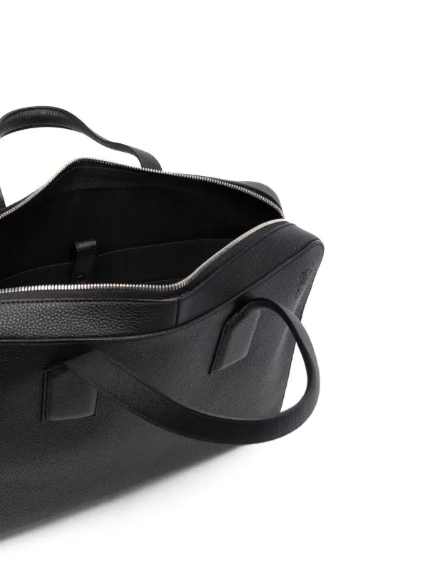 LOEWE ロエベ GOYA THIN BRIEFCA Goya thin briefcase in soft grained calfskin Black - LOEWE