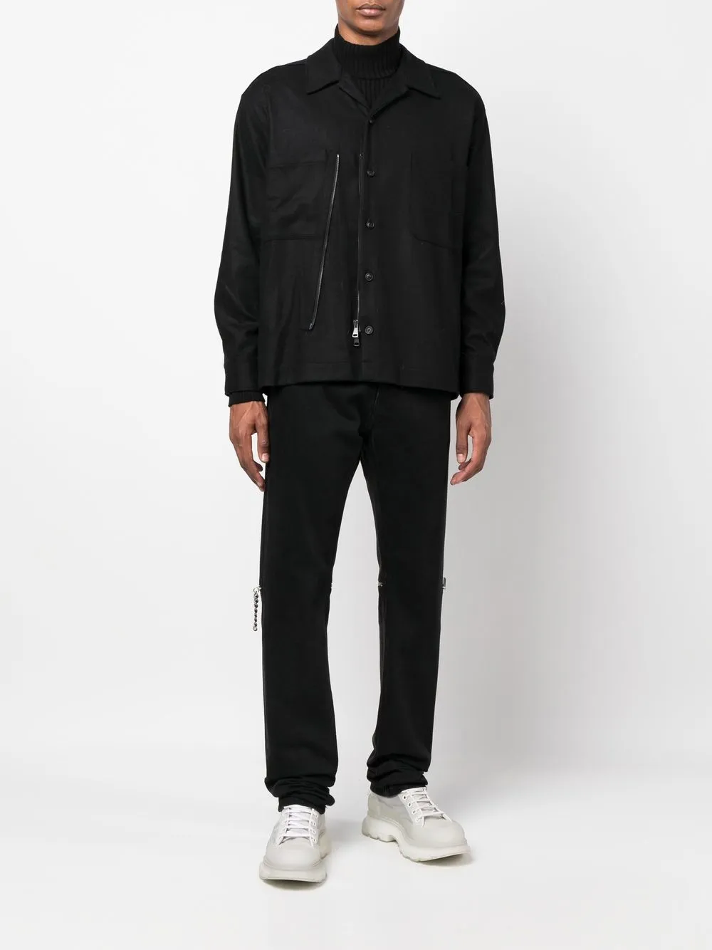 Maison Flaneur Button-up overhemd - Zwart