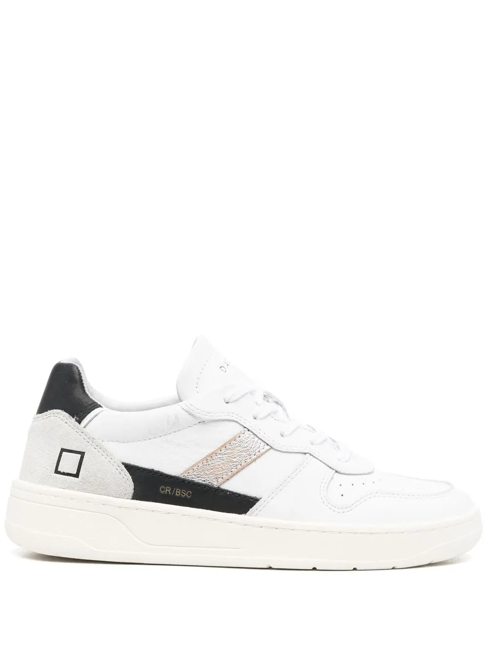 

D.A.T.E. side-stripe leather sneakers - White