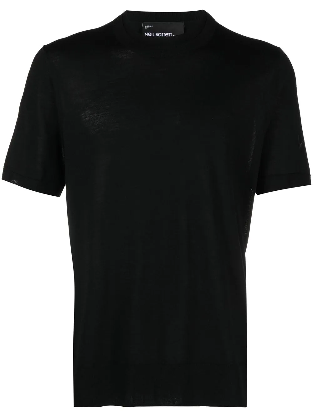 

Neil Barrett top tejido con motivo Thunderbolt - Negro