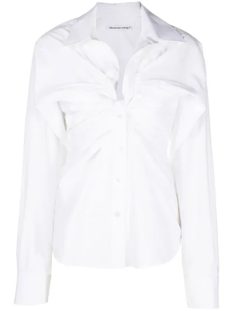 Alexander Wang spread-collar long-sleeve shirt