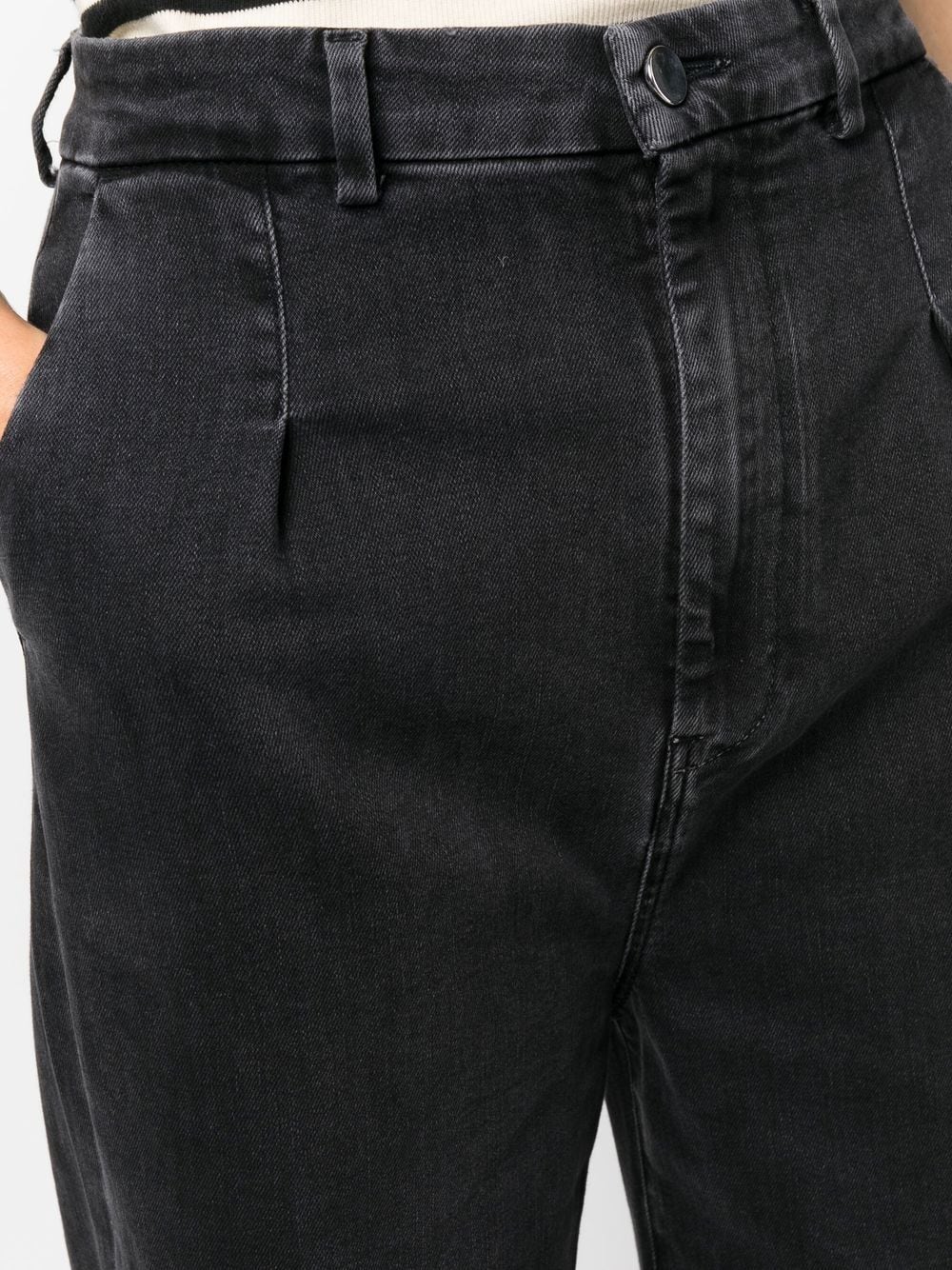 Shop Loulou Studio Wide-leg Jeans In Black