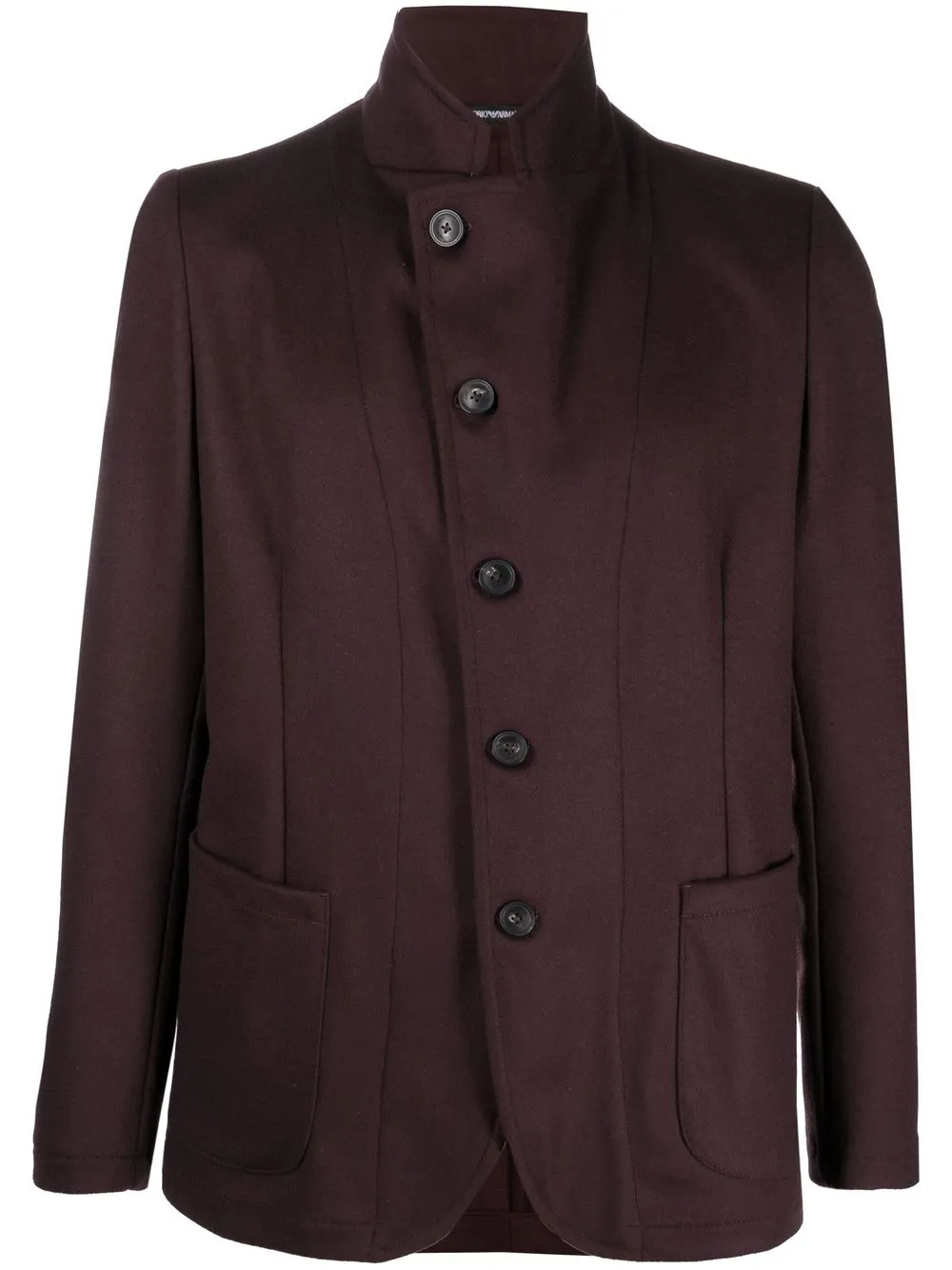 

Emporio Armani off-centre shirt jacket - Purple