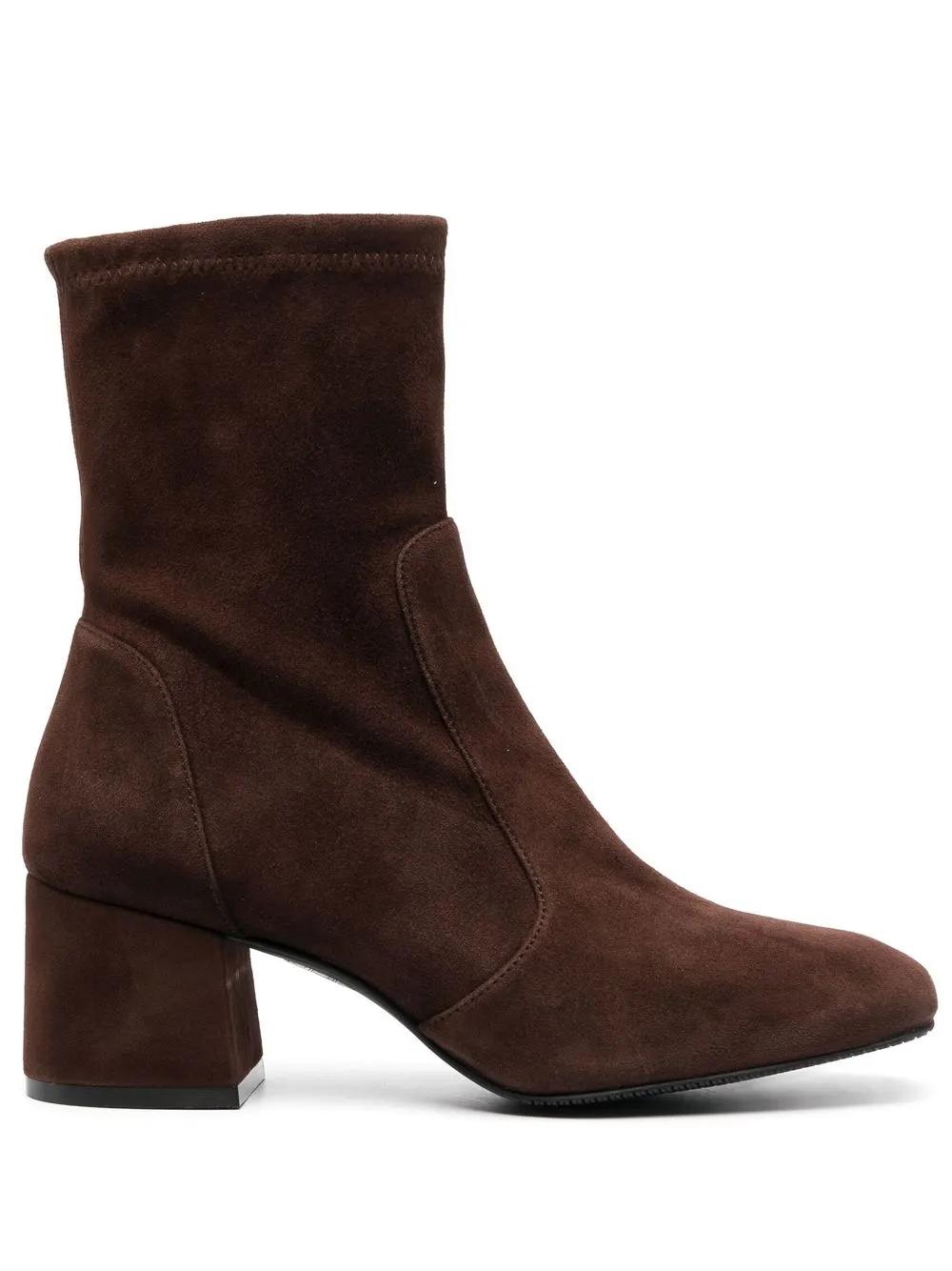 

Stuart Weitzman Sleek 70mm suede sock boots - Brown