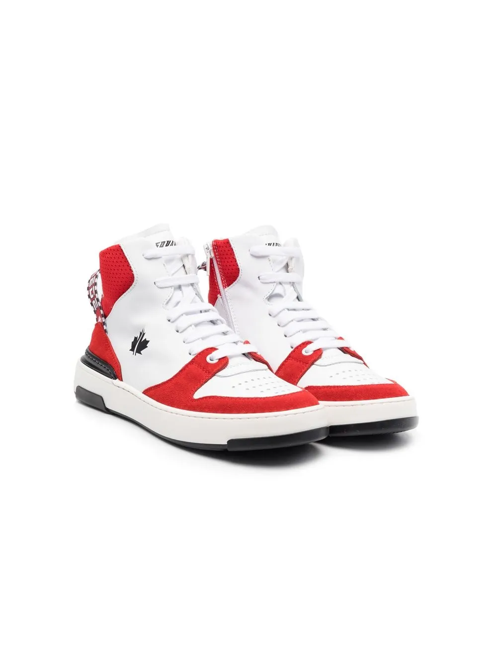 

Dsquared2 Kids tenis altos con logo estampado - Blanco