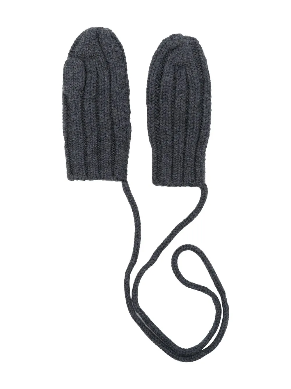 

Bonpoint guantes con detalle de canalé - Gris