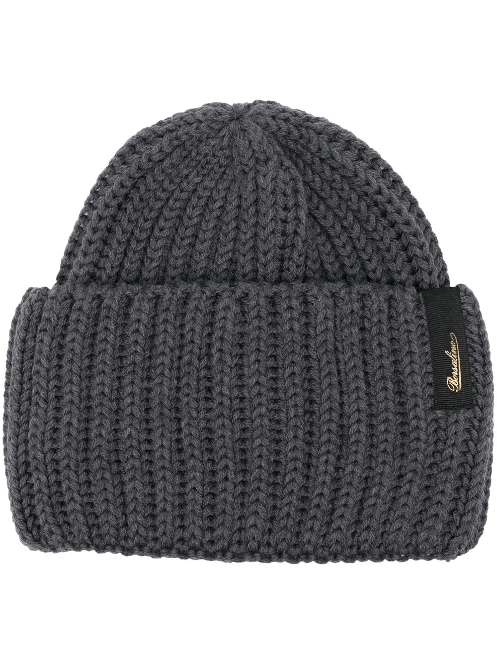 

Borsalino Bell ribbed beanie - Grey