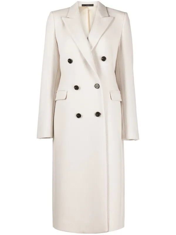 Paul Smith Double-Breasted Coat - Neutrals