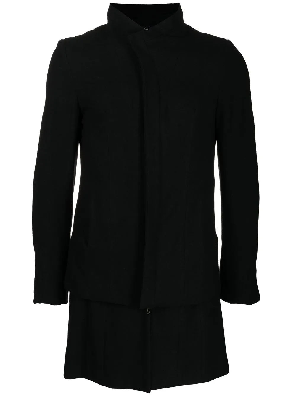 

Julius fitted wool-blend jacket - Black