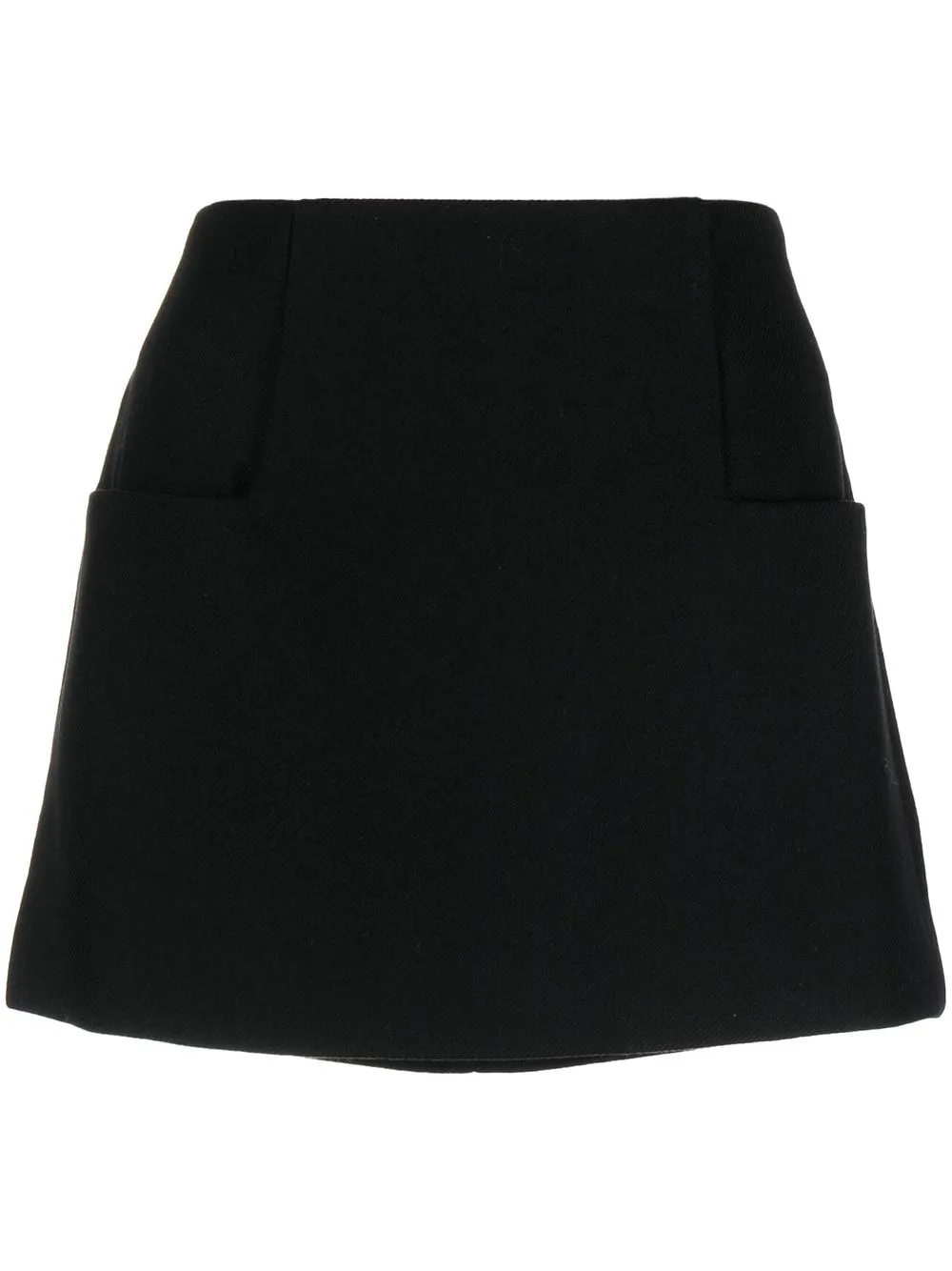 

St. Agni cut-out high-waist mini skirt - Black