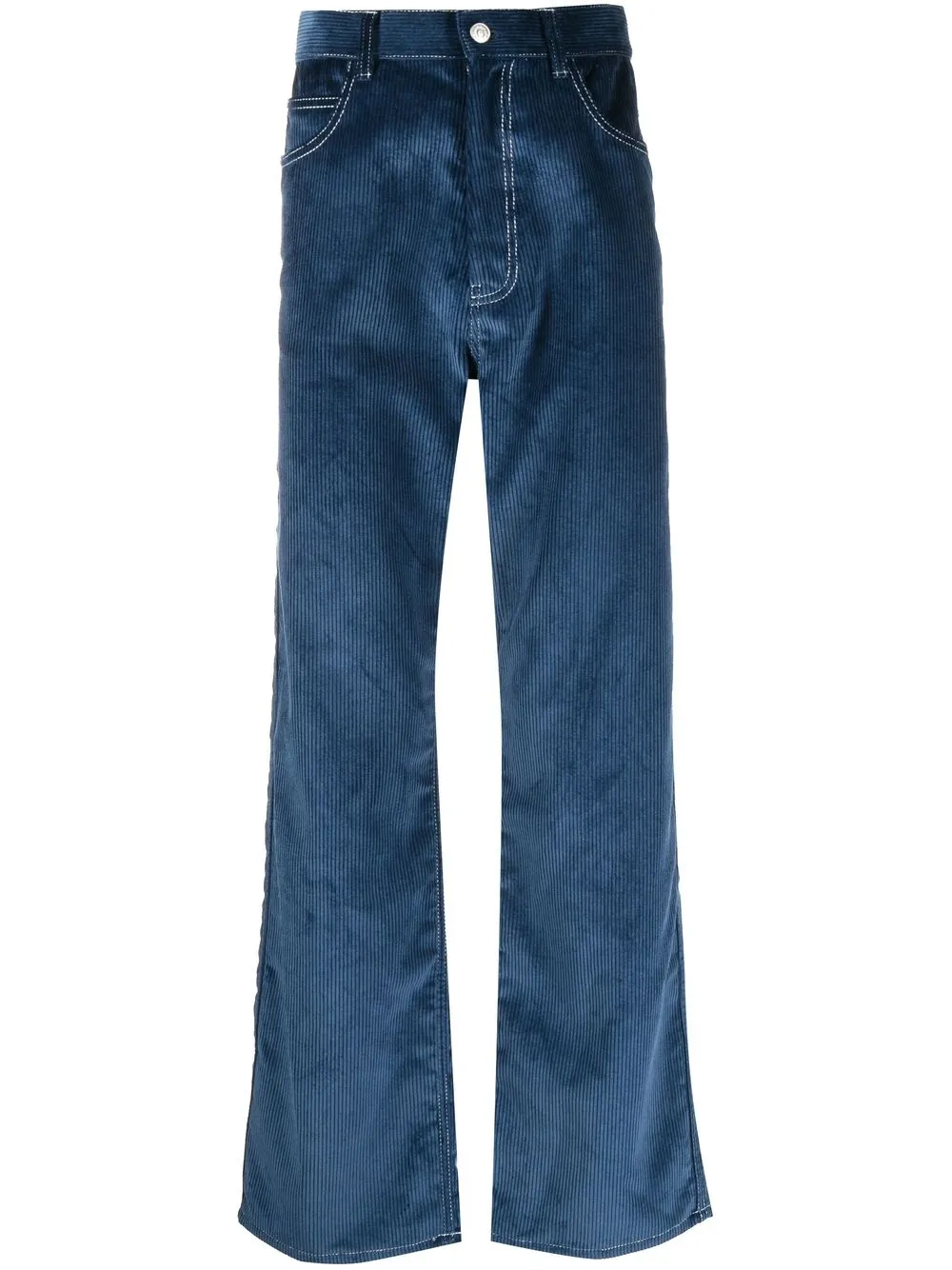 

Marni corduroy straight-leg trousers - Blue