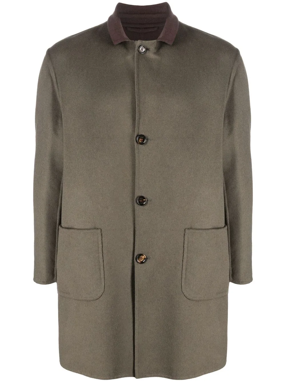 

Kired single-breasted cashmere coat - Brown